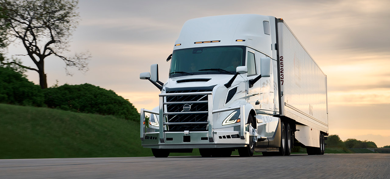 The All New Volvo VNL in white